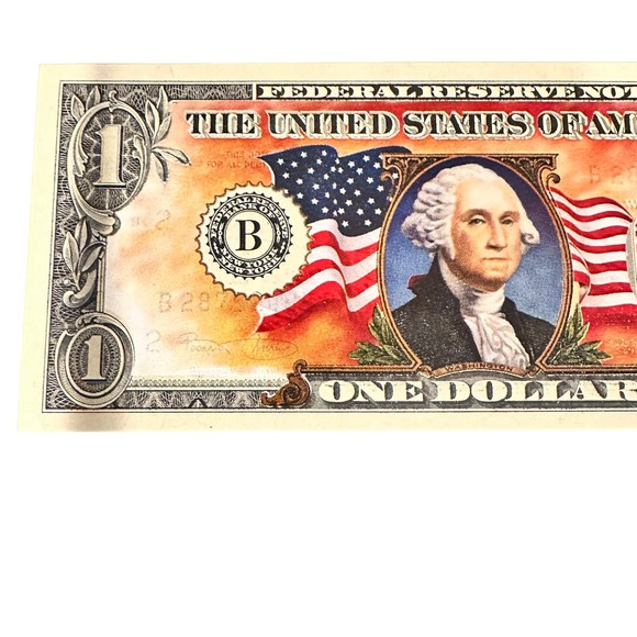 American Historic Society Colorized $1 One Dollar Bill 2001 Series Unc - Picture 6 of 10